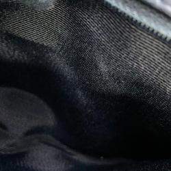 Pre Owned Chanel Chain Shoulder Bag Matelasse Coco Mark Wild Stitch Double Lambskin Black