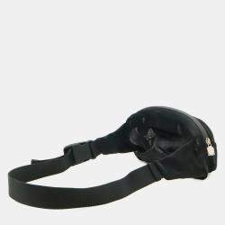 Pre Owned حقيبة جسم شانيل / حقيبة خصر / حقيبة سريعة نايلون أسود