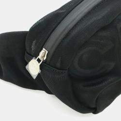 Pre Owned حقيبة جسم شانيل / حقيبة خصر / حقيبة سريعة نايلون أسود
