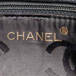 Pre Owned حقيبة كتف شانيل ماتيلسي كوكو مارك سلسلة جلد الغنم أسود