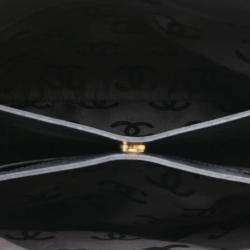 Pre Owned حقيبة كتف شانيل ماتيلسي كوكو مارك سلسلة جلد الغنم أسود