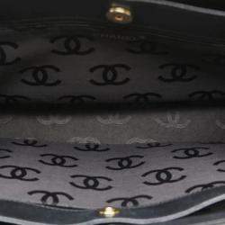 Pre Owned حقيبة كتف شانيل ماتيلسي كوكو مارك سلسلة جلد الغنم أسود