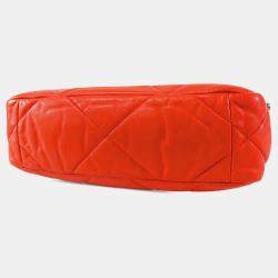 مملوكة مسبقًا Chanel Orange Medium Lambskin 19 Flap