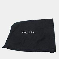 Pre Owned حقيبة شانيل رفرف فردي مربعة صغيرة نمط نجمة من قماش تويد مبطن باللونين الأسود والأبيض