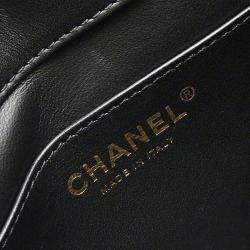 Pre Owned حقيبة شانيل رفرف فردي مربعة صغيرة نمط نجمة من قماش تويد مبطن باللونين الأسود والأبيض