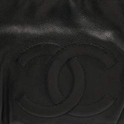 Pre Owned حقيبة شانيل كاجوال هوبو جلد مبطن أسود سلسلة