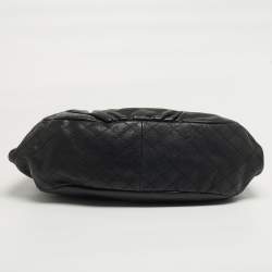 Pre Owned حقيبة شانيل كاجوال هوبو جلد مبطن أسود سلسلة