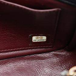 مملوكة مسبقًا حقيبة شانيل متوسطة سوداء جلد الماعز مبطنة موربة