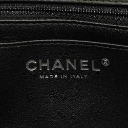 مملوكة مسبقًا Chanel Classic Single Flap Mini Black/Pink Quilted Patent Leather Bag