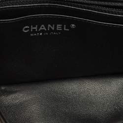 مملوكة مسبقًا Chanel Classic Single Flap Mini Black/Pink Quilted Patent Leather Bag