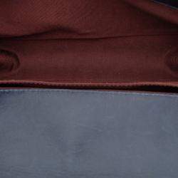 مملوكة مسبقًا Chanel Blue Old Medium Quilted Glazed Calfskin Chain Around Boy Flap