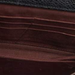 مملوكة مسبقًا Chanel CC Black Caviar Quilted Leather Wallet On Chain