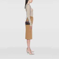 Pre Owned حقيبة شانيل حمراء مصغرة جلد خروف مبطن ترابيزيو قلاب