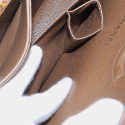 Pre Owned Chanel Brown Medium Classic Tweed Double Flap