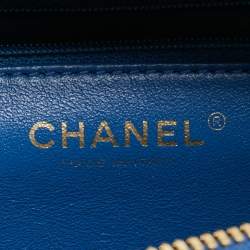 Pre Owned حقيبة شانيل جلد مبطن أخضر متوسطة تريندي سي سي بولينغ