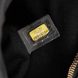 Pre Owned Chanel Black Stitched Goatskin Casual Trip North South Camera Case