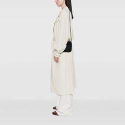 Pre Owned Chanel Black Stitched Goatskin Casual Trip North South Camera Case