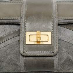 مملوكة مسبقًا Chanel Union Jack Reissue Grey Quilted Leather and Suede Flap Bag