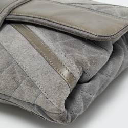 مملوكة مسبقًا Chanel Union Jack Reissue Grey Quilted Leather and Suede Flap Bag