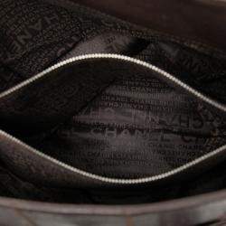 مملوكة مسبقًا Chanel Brown Chocolate Bar Stitched Caviar Tote