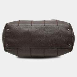 مملوكة مسبقًا Chanel Brown Chocolate Bar Stitched Caviar Tote