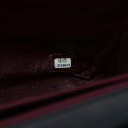 مملوكة مسبقًا حقيبة غطاء واحد كلاسيكي جلد خروف جامبو أسود شانيل