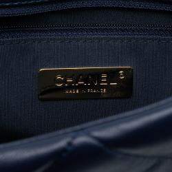 مملوكة مسبقًا Chanel Blue Large Lambskin 19 Flap