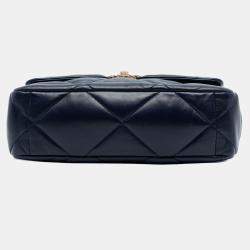 مملوكة مسبقًا Chanel Blue Large Lambskin 19 Flap