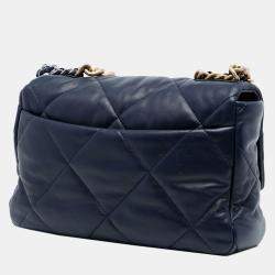 مملوكة مسبقًا Chanel Blue Large Lambskin 19 Flap