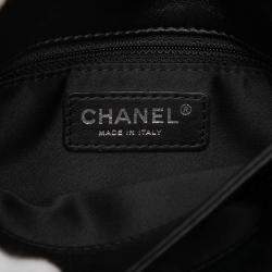 Pre Owned Chanel Black Jumbo Classic Lambskin 3 Compartment Flap