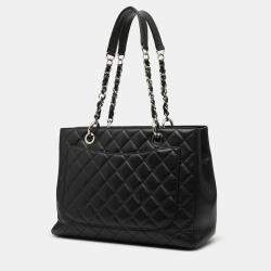Pre Owned حقيبة تسوق كبيرة شانيل كافيار سوداء