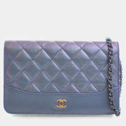 Pre Owned Chanel Calfskin Gabrielle Wallet On Chain (WOC)