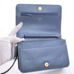 مملوكة مسبقًا محفظة شانيل جابرييل جلد عجول بسلسلة