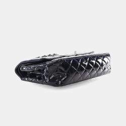 Pre Owned Chanel Medium Patent Classic Double Flap Bag
