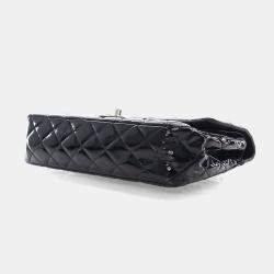 Pre Owned Chanel Medium Patent Classic Double Flap Bag