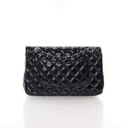 Pre Owned Chanel Medium Patent Classic Double Flap Bag
