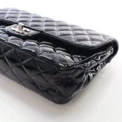 Pre Owned Chanel Medium Patent Classic Double Flap Bag