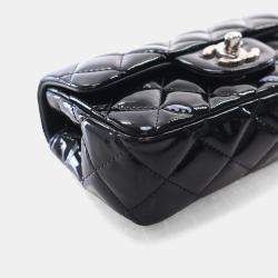 مملوكة مسبقًا Chanel Mini Patent Rectangular Classic Single Flap Bag
