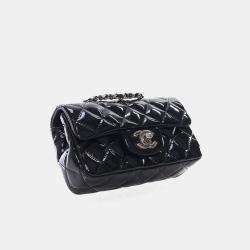 مملوكة مسبقًا Chanel Mini Patent Rectangular Classic Single Flap Bag