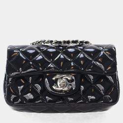 مملوكة مسبقًا Chanel Mini Patent Rectangular Classic Single Flap Bag
