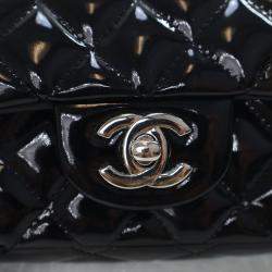مملوكة مسبقًا Chanel Mini Patent Rectangular Classic Single Flap Bag