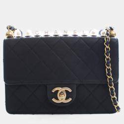 مملوكة مسبقًا Chanel Goatskin Chic Pearls Flap Bag
