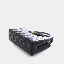 Pre Owned حقيبة شانيل نانو كالف سكين "كيلي" سوداء للتسوق