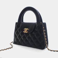 Pre Owned حقيبة شانيل نانو كالف سكين "كيلي" سوداء للتسوق