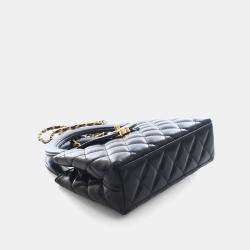 Pre Owned حقيبة شانيل نانو كالف سكين "كيلي" سوداء للتسوق