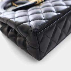 Pre Owned حقيبة شانيل نانو كالف سكين "كيلي" سوداء للتسوق