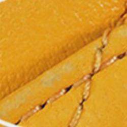 Pre Owned Chanel Yellow Mini Square Lambskin Wenge Wood Flap