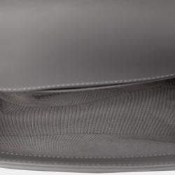 Pre Owned Chanel Small Chevron Stitched Calfskin Boy Flap