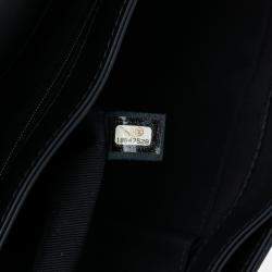 Pre Owned Chanel Black Extra Large Patent Boy Reverso Flap