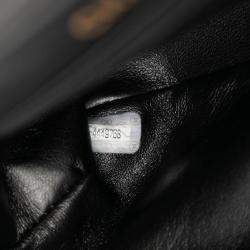 مملوكة مسبقًا حقيبة شانيال جلد خروف مبطن كبير مزدوج الجوانب الأسود